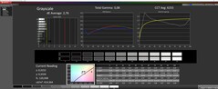 Scala di grigi al 100% di luminosità, calibrata