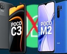 Sia il POCO C3 che il POCO M2 sono stati spostati nella colonna "non otterrà Android 12". (Fonte immagine: POCO/Google - modificato)