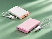 L’Oppo 33 W Pocket Charge è disponibile nelle varianti di colore rosa chiaro e kaki.