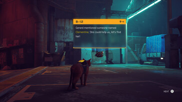 Nella foto: Uno screenshot del gameplay di Stray.