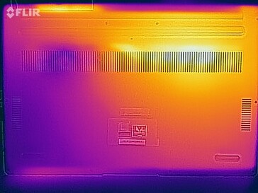 Distribuzione del calore sotto stress - lato inferiore