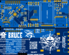 Bruce PCB v1 Smoochiee render (Fonte: PCBWay)