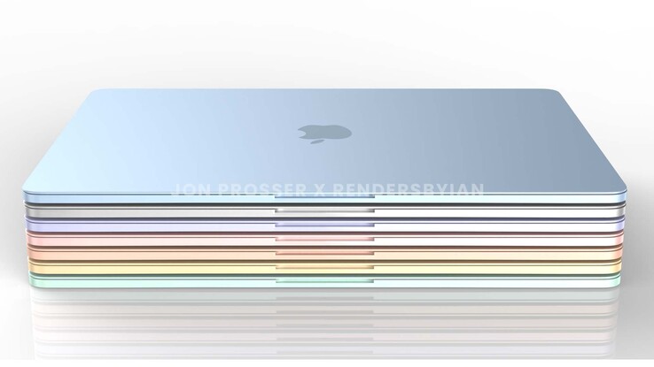 Il prossimo MacBook Air sarà una voce colorata nella serie. (Fonte: Jon Prosser &amp; Ian Zelbo)