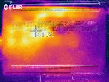 Mappa del calore sotto carico - lato inferiore