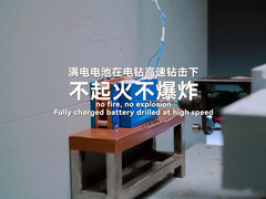 Test di sicurezza della batteria agli ioni di sodio Naxtra. (Fonte: CATL)