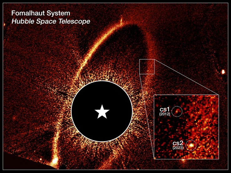 Un'immagine commentata di cs1 e cs2 (Fonte immagine: NASA, ESA, UC Berkeley e STScI)