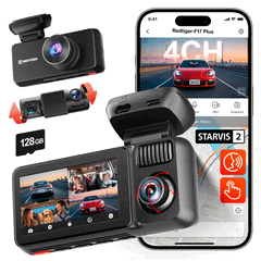 La dash cam Redtiger F17 Plus è dotata di un sistema a quattro telecamere (fonte: Redtiger)