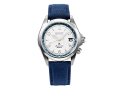 Il Seiko Prospex Alpinist SPB532J1 (nella foto) ha un quadrante color ghiaccio bianco. (Fonte: Seiko)