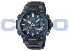 Il Casio MTG-B2000YBD-2AJF (nella foto) è dotato di resistenza agli urti, resistenza all&#039;acqua di 200 metri, ricarica solare e sincronizzazione radio Multi-Band 6. (Fonte: Casio)