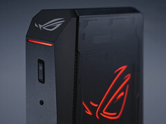 Asus ha progettato il ROG NUC 2025 per essere utilizzato in verticale, proprio come il suo predecessore. (Fonte: Asus)