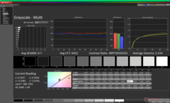Scala di grigi dopo la calibrazione