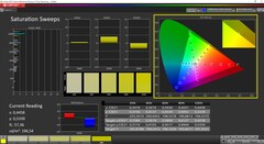 CalMAN Saturazione calibrata (spazio colore target DCI P3)