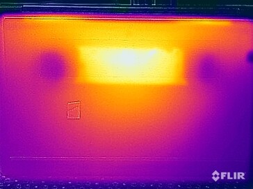 Temperature superficiali durante lo stress test (in basso)