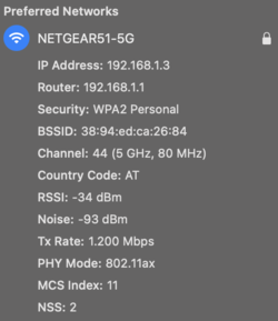 Solo 80 MHz e quindi 1200 Mbit/s via WiFi 6