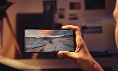 Sony fa molto del display dell'Xperia 1 III nei materiali di marketing. (Fonte: Sony)
