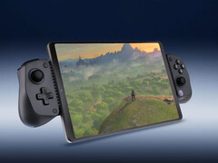 Citron 0.7 ha un&#039;implementazione AMD FSR 2. Nella foto: tablet che esegue un gioco per Nintendo Switch. (Fonte: GameSir e r/zelda)