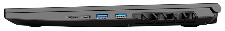 Lato destro: Lettore di schede di memoria (SD), 2x USB 3.2 Gen 1 (Type-A)