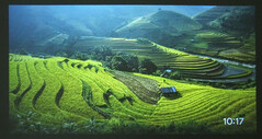 Il TCL C1 visualizza foto di paesaggi in modalità screensaver. (Fonte: Notebookcheck)