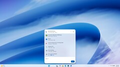 La nuova ricerca di Windows 11 che mostra file recenti, app, impostazioni e azioni integrate.