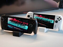 La ROG Xbox Ally X in bianco e nero. (Fonte: Notebookcheck) 