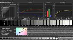 CalMAN: Scala di grigi
