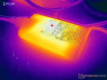L'adattatore CA raggiunge oltre 40 C quando si utilizzano carichi impegnativi