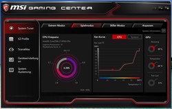 MSI Gaming Center – curve ventola