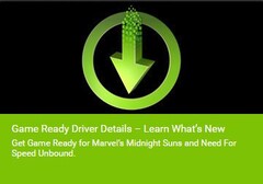 NVIDIA GeForce Game Ready Driver 527.37 - Novità (Fonte: GeForce Experience app)