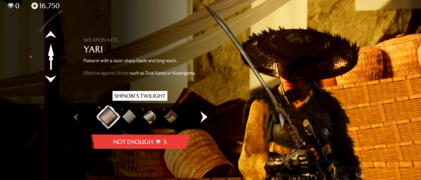 La skin yari "Shinobi's Twilight" (fonte: Sony)