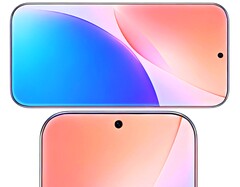 Un mockup del display senza cornice.