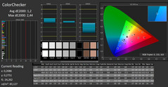 CalMAN: ColorChecker (non calibrato)