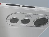 Un rendering di "P70". (Fonte: Ark Click via Weibo)