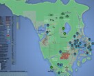 Mappa interattiva di GTA 6 con nomi e luoghi di gioco. (Fonte immagine: kalterapfel123)