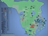 Mappa interattiva di GTA 6 con nomi e luoghi di gioco. (Fonte immagine: kalterapfel123)
