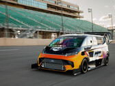 Ford ha rielaborato il furgone completamente elettrico SuperVan per battere i record della Pikes Peak International Hill Climb. (Fonte: Ford) 