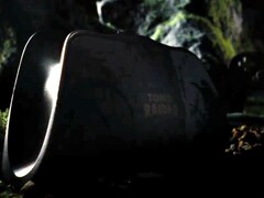 L’immagine in grigio mostra la base di ricarica per l’8BitDo Pro 3 edizione Tomb Raider.