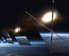 Una rappresentazione della costellazione di satelliti che sarà inviata nello spazio da Reflect Orbital. (Fonte: Reflect Orbital)