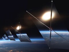 Una rappresentazione della costellazione di satelliti che sarà inviata nello spazio da Reflect Orbital. (Fonte: Reflect Orbital)