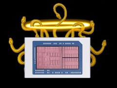 AMD Zen 6 + RDNA 5 Medusa Halo sarà rilasciato, secondo quanto riferito, nell'H2 2027. (Fonte immagine: Moore's Law Is Dead su YouTube)