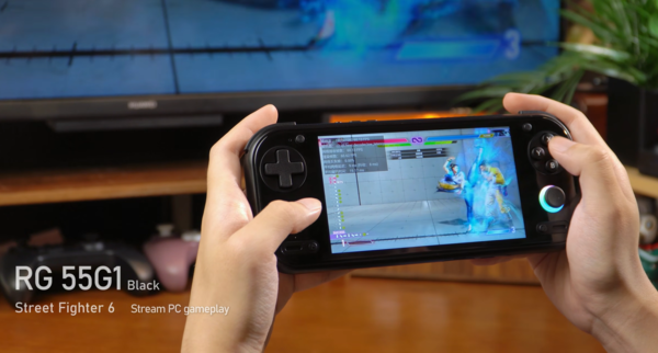 L’Anbernic RG 55G1 può essere utilizzato anche per lo streaming di giochi da un PC.