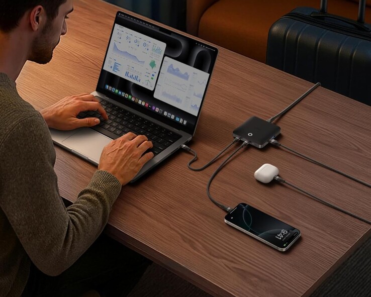 Il caricatore Anker Nano (130W, 6 porte). (Fonte immagine: Anker via Amazon)