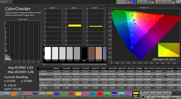 Precisione del colore (spazio colore di destinazione: sRGB; profilo: standard)