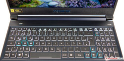 Uno sguardo alla tastiera dell'Acer Predator Helios 300 PH315