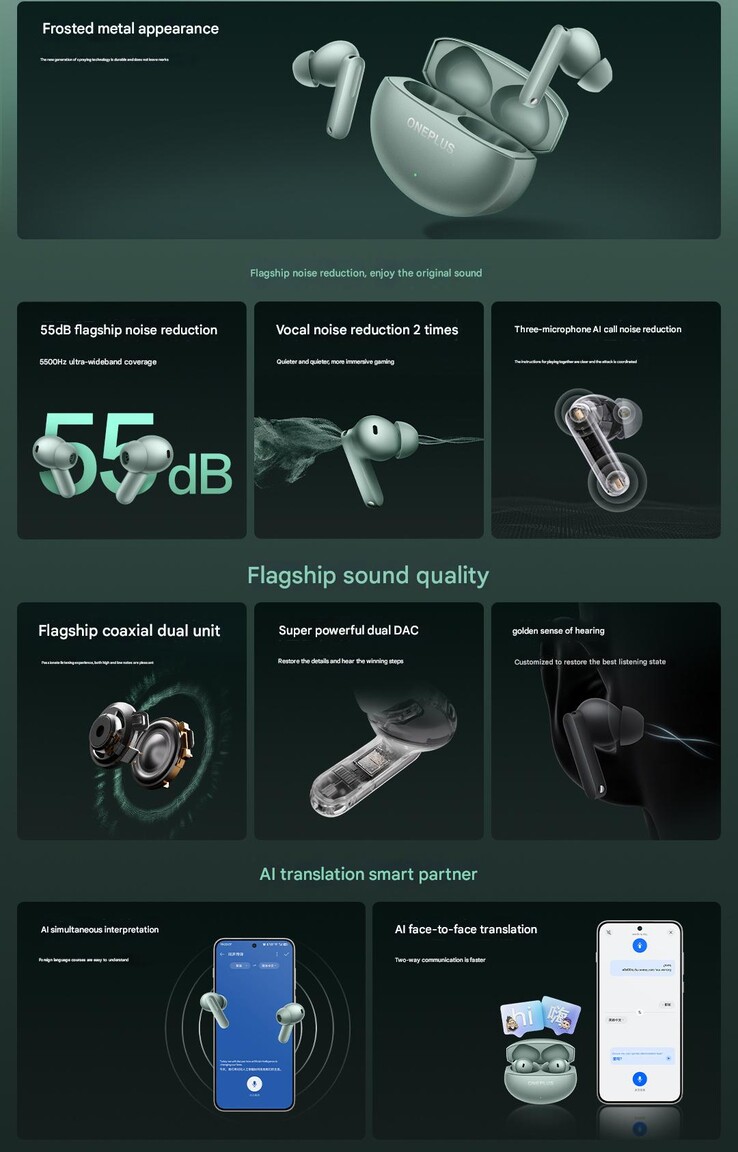 I punti salienti del Buds 4 (Fonte: OnePlus - modifica)