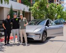 Questa Tesla Model Y è il primo veicolo in assoluto ad essere consegnato in modo autonomo (Fonte: Tesla)