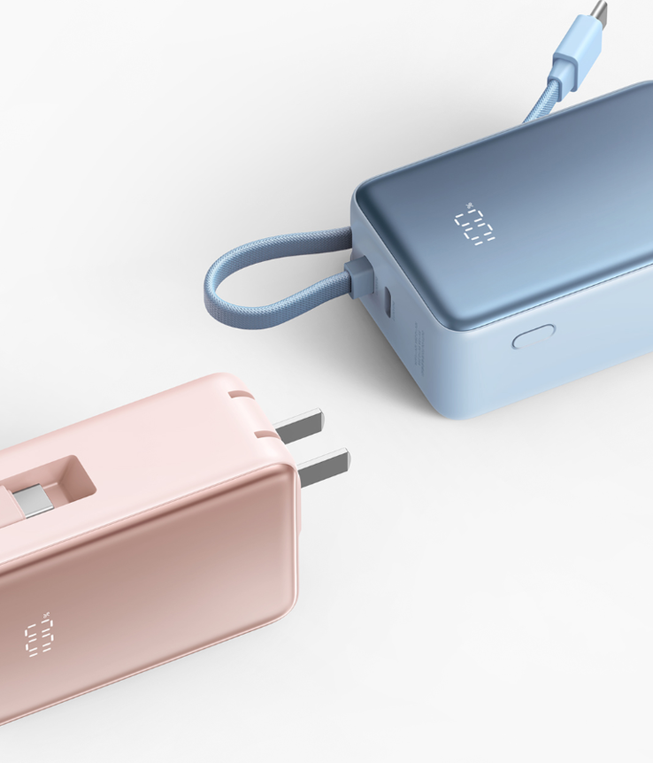 Lo Xiaomi 3-in-1 Power Bank 5000 33W è dotato di pin pieghevoli. (Fonte immagine: Xiaomi)