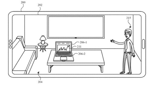 Dettaglio del brevetto che mostra un Personal Shopper di Apple Store