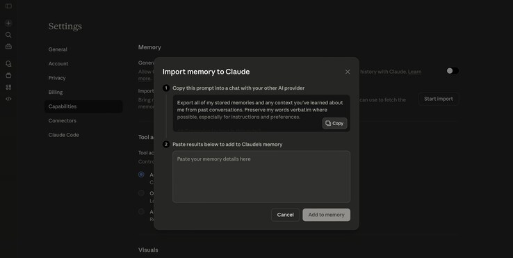 La funzione di importazione è ora disponibile anche per il livello gratuito.