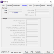 HP 14s-dq1431ng - CPUz Memoria