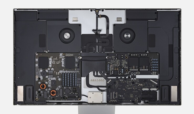 Lo Studio Display con il pannello da 27 pollici rimosso. (Fonte immagine: iFixit)